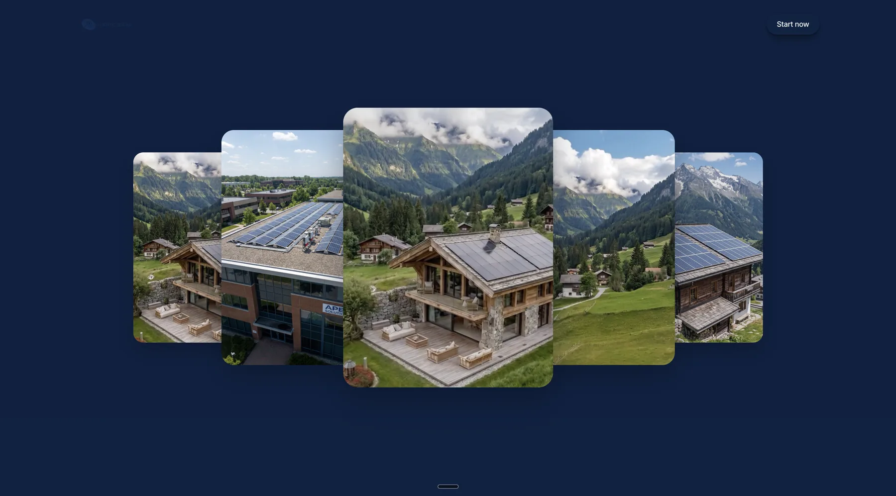 Agentic Solar rotating project imagery